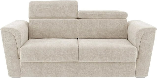 Vente-unique Schlafsofa Rizora in Beige mit Stoffbezug, Breite: 210 cm - Bild 1