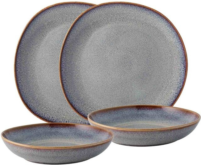 Villeroy & Boch like. Tafel-Set Lave, 4-teilig, Beige, Steinzeug - Bild 1