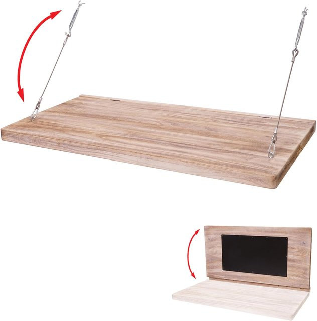 MCW Wandklapptisch H48 aus Massiv-Holz in Braun, B/T/H: 120 x 60 x 48 cm - Bild 1