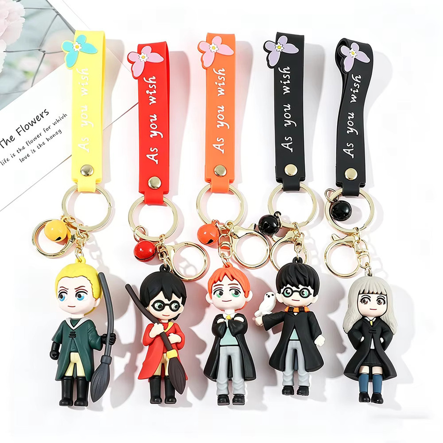 Bandai Schlüsselanhänger Set, Silikon, Bunt, Harry Potter Chibi-Charakter - Bild 4