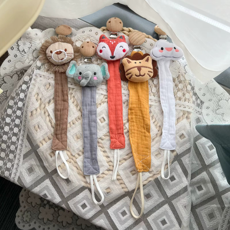 Mumamuying Baby Schnuller Kette mit Cartoon Tier Motiv in Multicolour - Bild 2