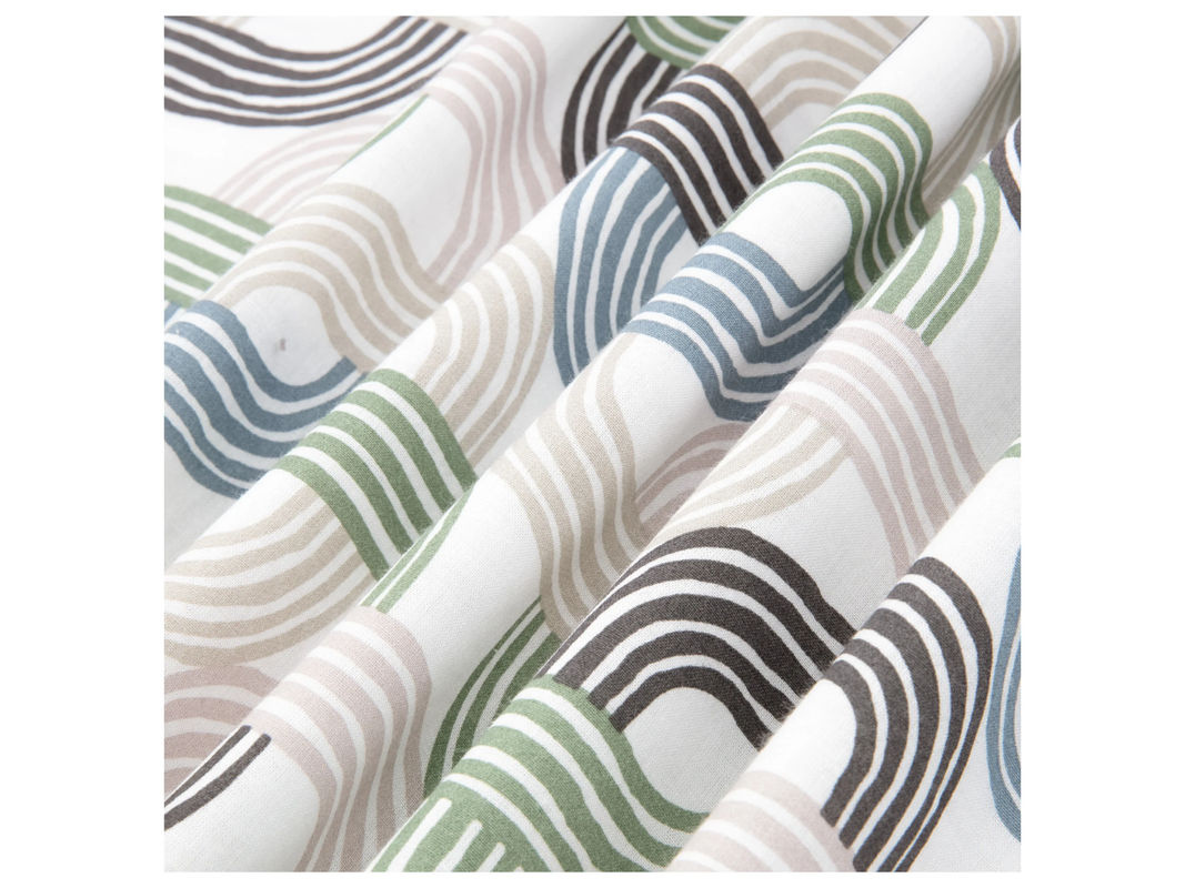 LIVARNO HOME Bettwäsche Edel-Renforcé aus Baumwolle Geometrisch Multicolour B/H: 135 x 200 cm und 80 x 80 cm - Bild 3