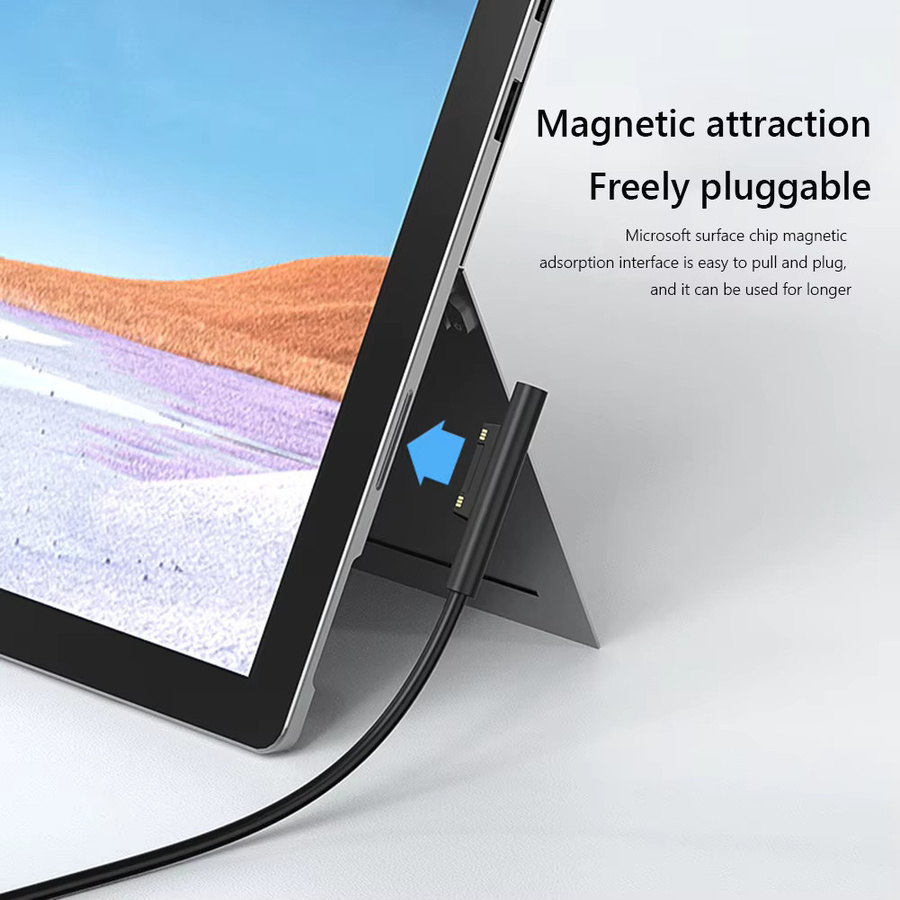 Microsoft Surface Pro USB C Netzteil 65 W Schnellladegerät Adapter in Schwarz - Bild 4