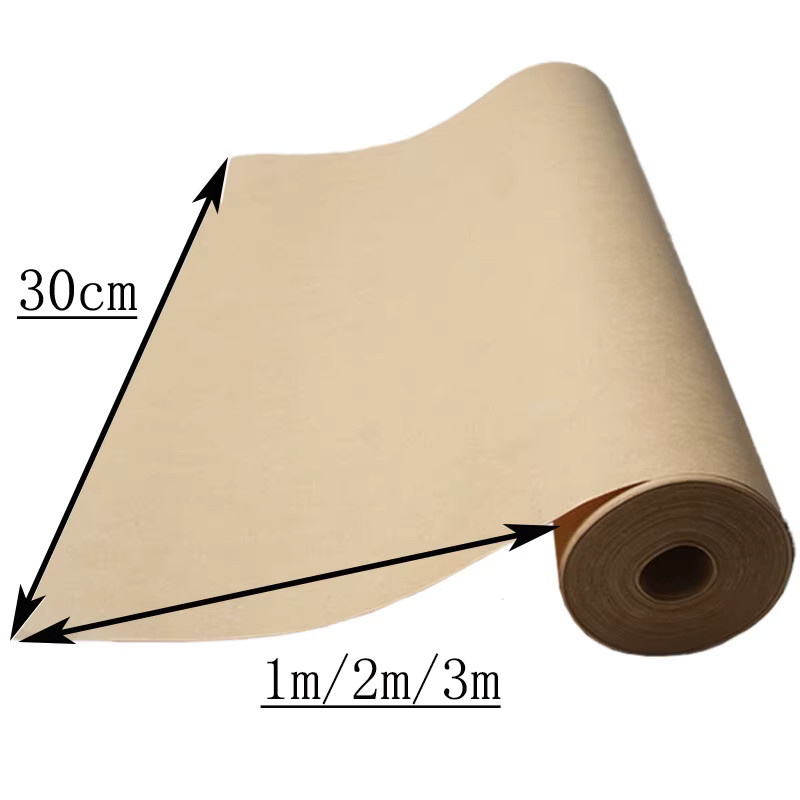 Braune Kraftpapierrolle zum Verpacken und Malen, Breite: 30 cm - Bild 3