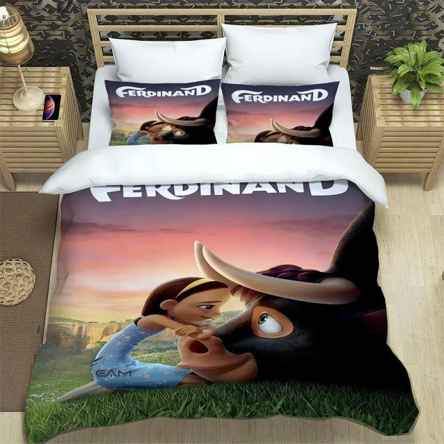 Bettwäscheset Ferdinand Cartoon mit 3D-Druck, Multicolor, B/H: 140 x 210 cm - Bild 1