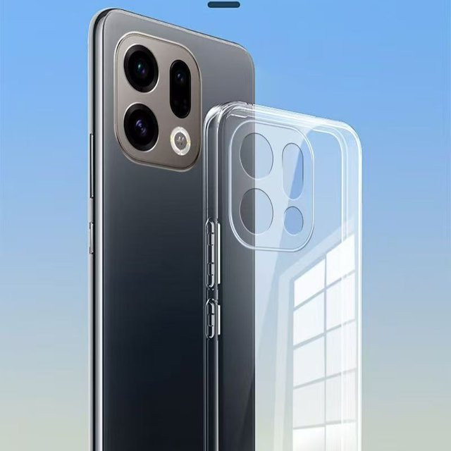 Transparente TPU-Silikon Handyhülle für OPPO Find X9 Pro, X9 und X9 Pro, ultradünner Schutz in Transparent - Bild 1