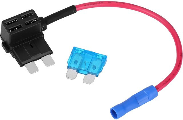 Neoglint KFZ Sicherungsabzweigadapter für Standard ATO ATC Flachsicherungen, 5 Stück, Schwarz und Mehrfarbig - Bild 1