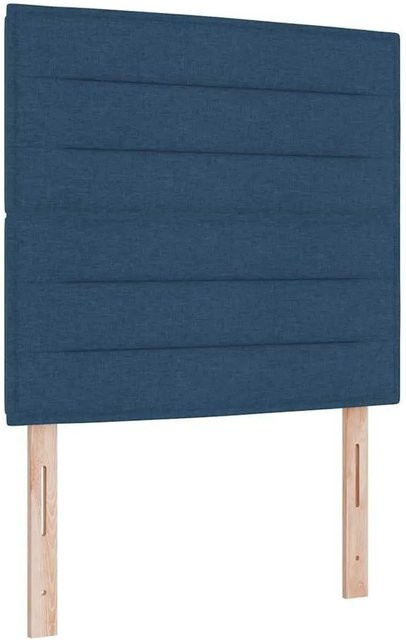 vidaXL Kopfteil Polsterteil Blau Stoff Modern Breite: 90 cm - Bild 1