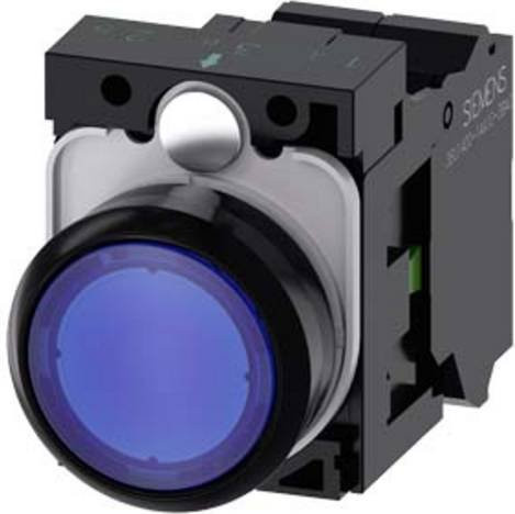 Siemens Drucktaster 3SU1102-0AB50-3BA0 in Blau aus Kunststoff - Bild 1