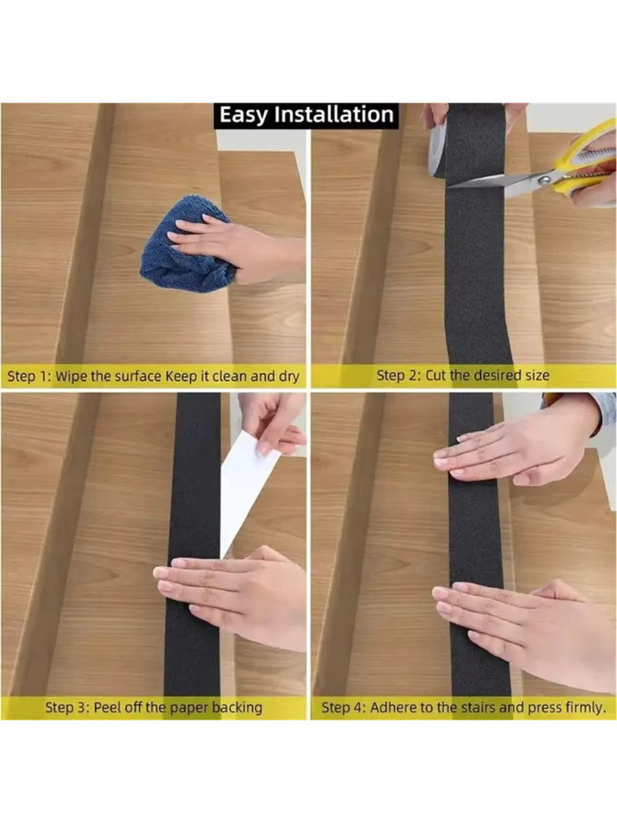SCESSPACK Anti-Rutsch-Klebeband Transparent Weich für Wanne, Boot und Treppen - Bild 7