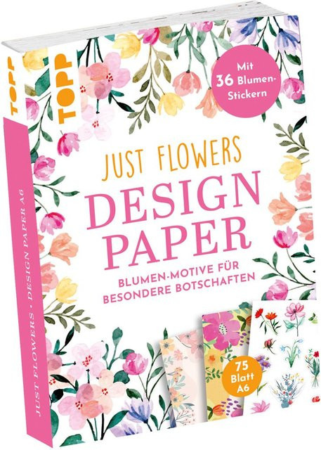 Topp Design Paper Just Flowers in Multi, B/T/H: 75 x 75 x 220 cm - Bild 1