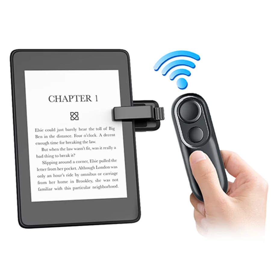 ALLOYSEED Fernbedienung für Seitenwechsel und Handykamera-Aufnahmeregler, Fernauslöser für Kindle in Pink oder Schwarz - Bild 5