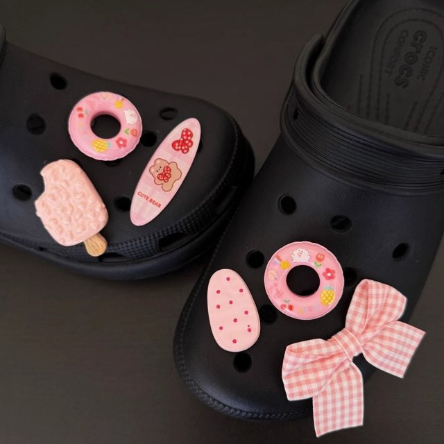 Mesuca Schuhcharms, 6-teiliges Set, Rosa, Kinder - Bild 1