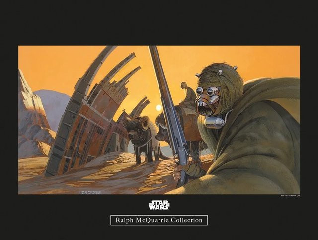 Komar Wandbild Star Wars Tusken Paper Poster Multicolor B: 40 cm, H: 30 cm - Bild 1