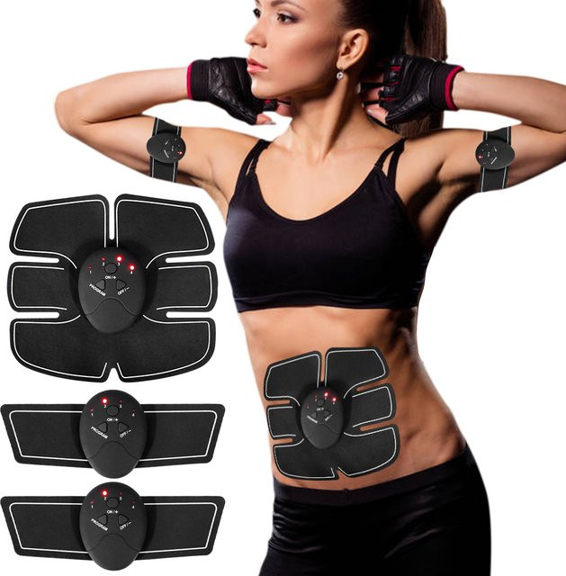 Raiuleko EMS Muskel Stimulator, Schwarz, Unisex - Bild 1