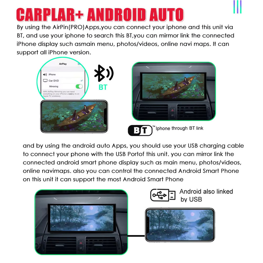 CUCU-NAVI Android 16 Stereo Autoradio mit 12,3 Zoll Display für Honda Accord 8 Spirior / Acura TSX 2009 - 2013, Multimedia-Player mit GPS und Carplay, Schwarz - Bild 3