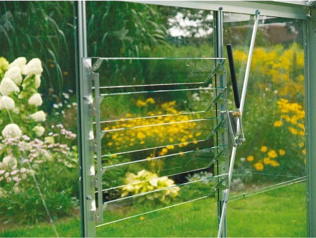 Vitavia Automatischer Fensterheber Sesam Liberty für Lamellenfenster aus Aluminium in Silberfarben, B/H: 5 x 38 cm - Bild 1