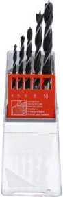 BGS Holzbohrer-Set 5-teilig, 4 - 10 mm, Schwarz - Bild 1