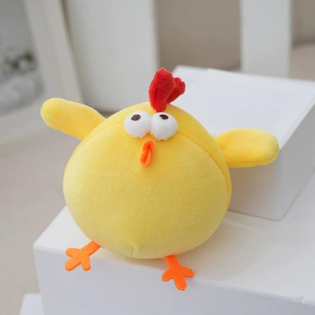Linyi toy Gelbes Hühnchen Plüschtier Anhänger, 2-teiliges Set, ab 14 Jahren - Bild 1