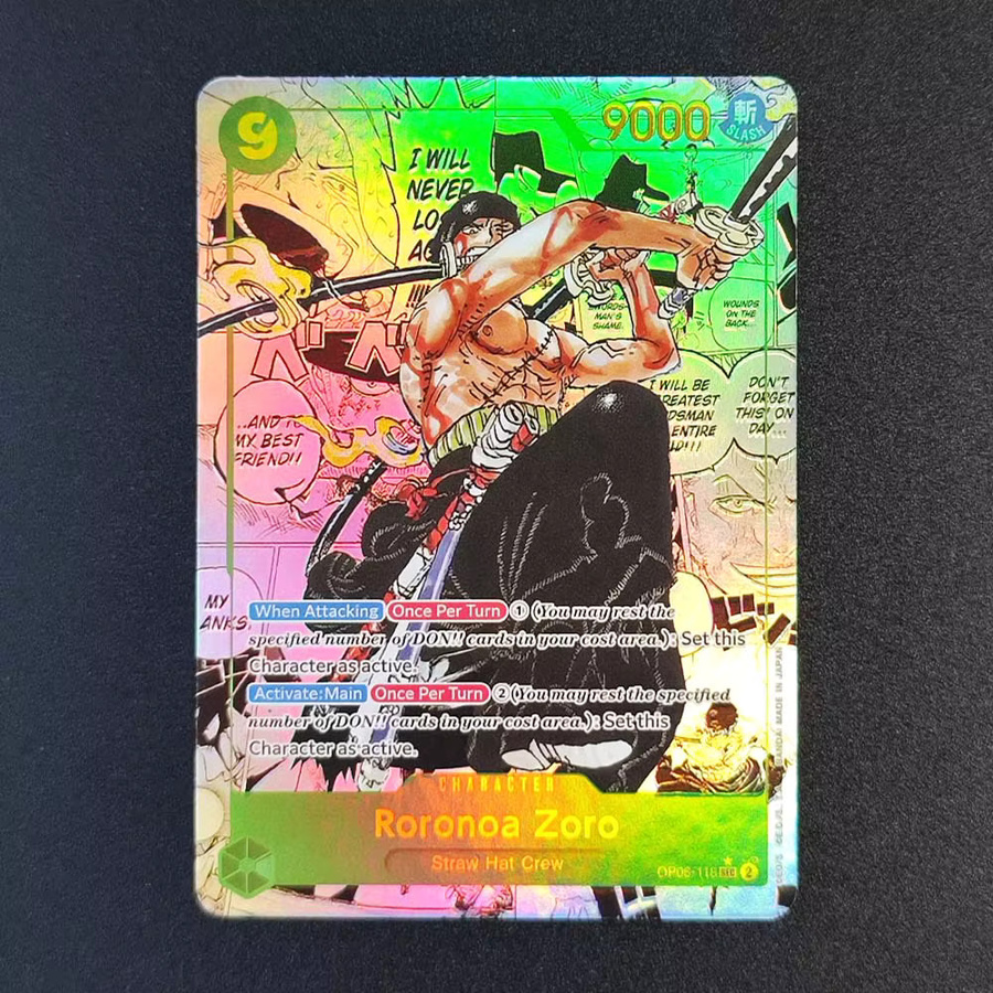 Bandai One Piece Roronoa Zoro, Spielkarten-Sammlung, Englisch - Bild 2