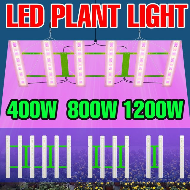 CanLing 1200W LED Pflanzenwachstumslampe Vollspektrum Quantum Board mit UV/IR für Gewächshaus und Gemüseanbau - Bild 1