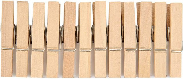 Rico Design Holzklammern in Natur Beige - Bild 1