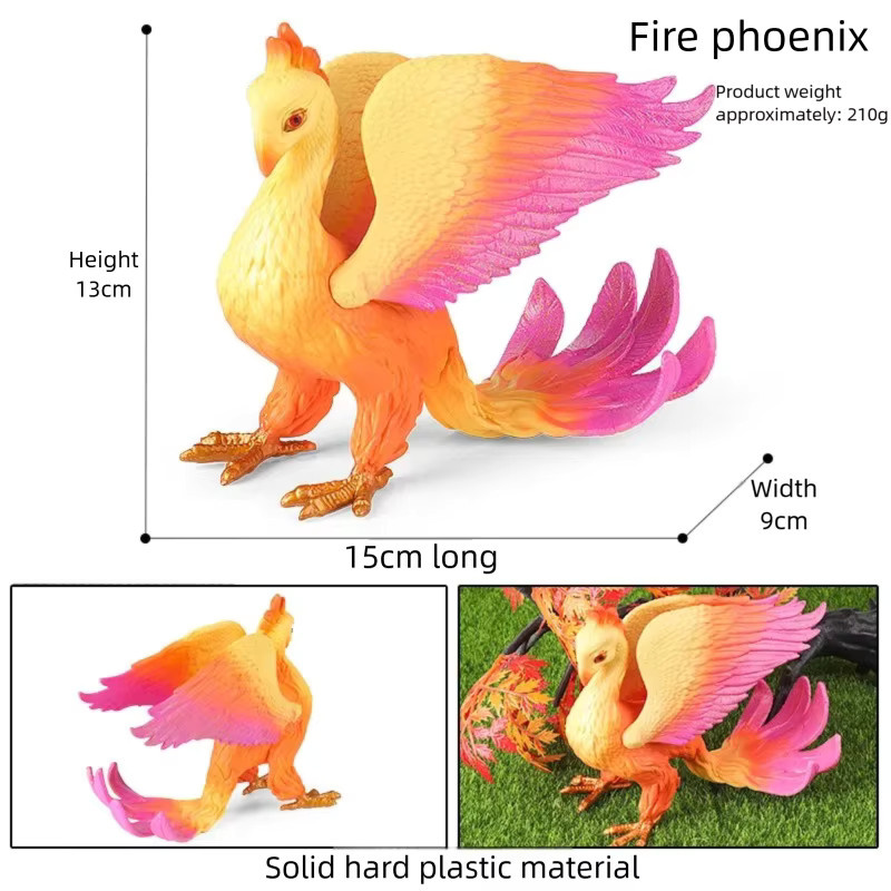 Oenux Griffin Modell Feuer-Phönix Cerberus, Mythische Kreaturen Figuren, Fantasy, Kunststoff - Bild 3
