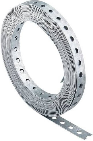 Fischer Lochband aus verzinktem Stahl, 10 Stück, Silber, Länge: 1 m - Bild 1