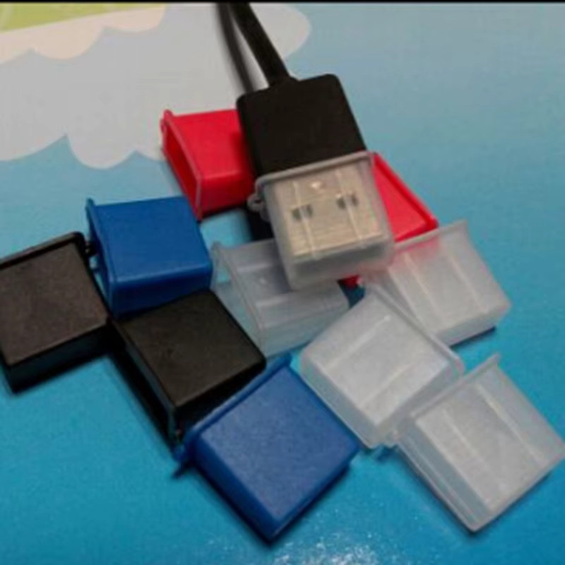 10 Stück USB Typ A Anti-Staub-Schutzstopfen in Transparent und Multicolour - Bild 3