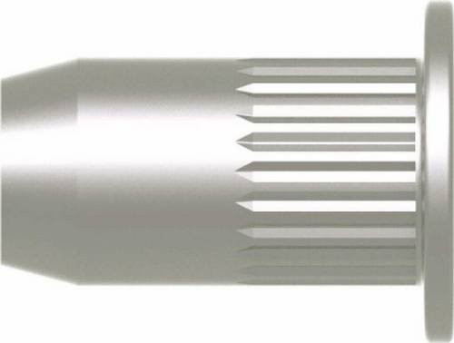 Gesipa Blindnietmutter M6 aus Stahl in Silber, Durchmesser: 9 mm, Länge: 15,5 mm, 250 Stück - Bild 1
