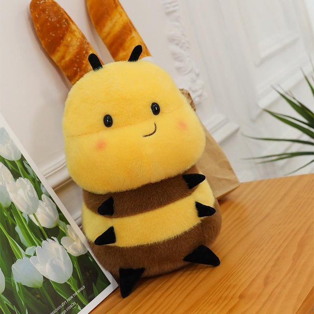 Joyful toys Bienen-Plüschtier, Siebenpunkt-Marienkäfer-Puppe, Stoffpuppe, 25cm - Bild 1