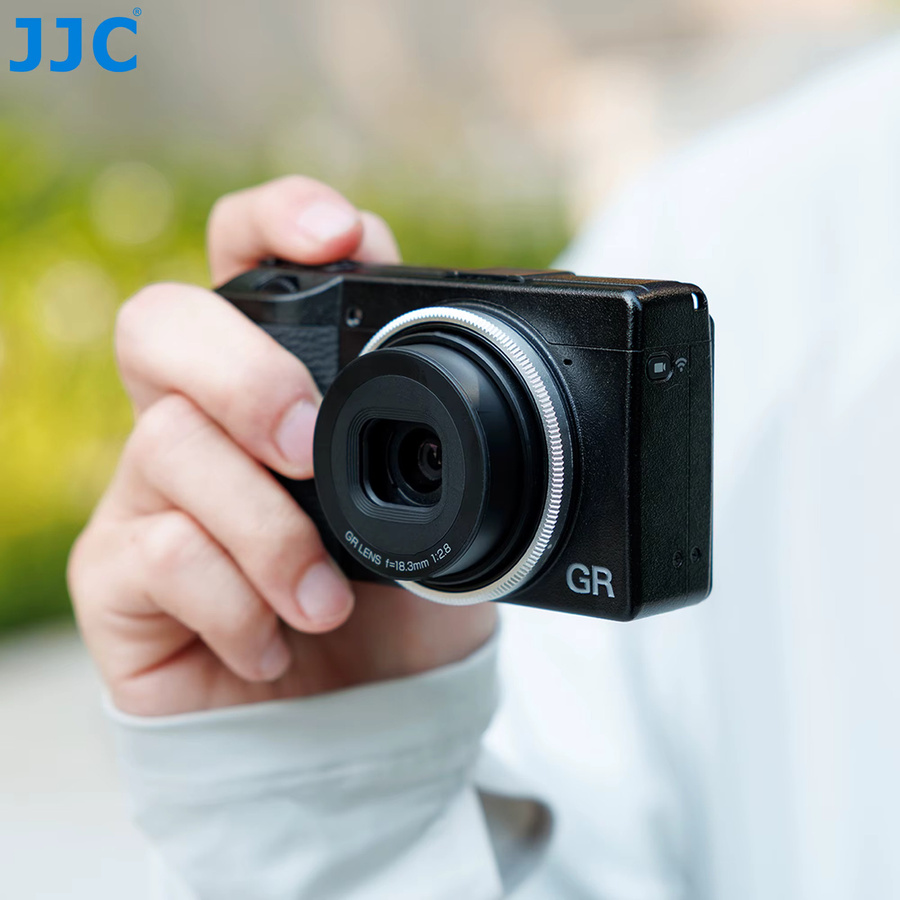 JJC Metall-Dekorringkappe in Rot für Ricoh GR III und Ricoh GR III HDF als Ersatz für die Ricoh GN-1 Objektivringkappe - Bild 5
