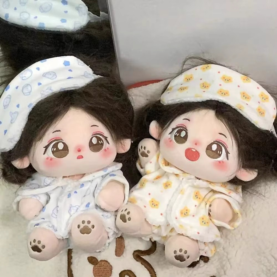 Baumwoll-Puppenpyjama mit Augenmaske, Puppen-Zubehör, Bunt / Mehrfarbig - Bild 2