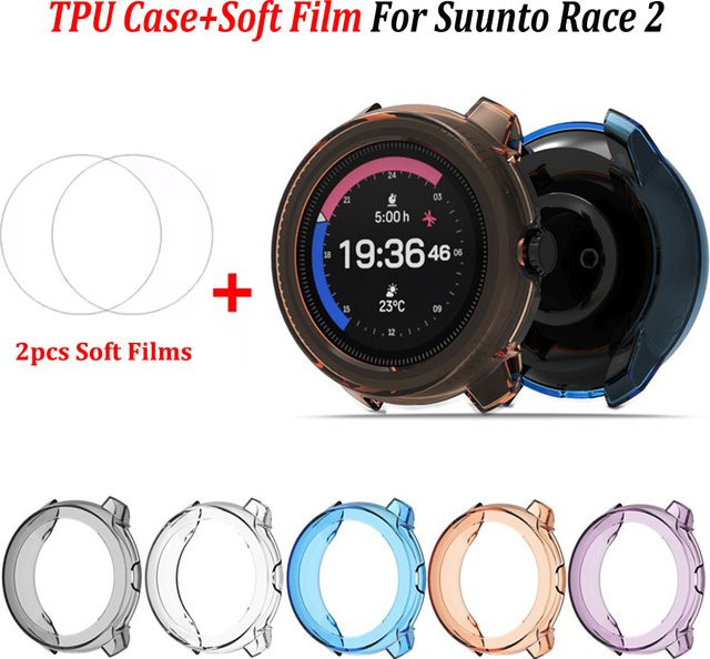 Suunto Displayschutzfolie und TPU-Gehäuse, Schwarz, Unisex - Bild 1