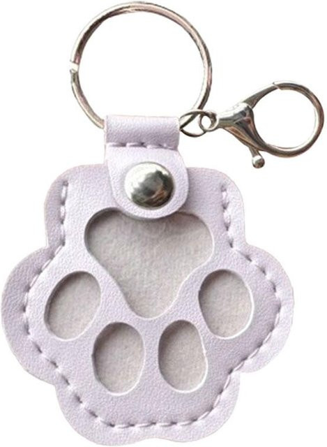 Topmix Schlüsselanhänger Leder, Medaillon, Weiß, Unisex - Bild 1
