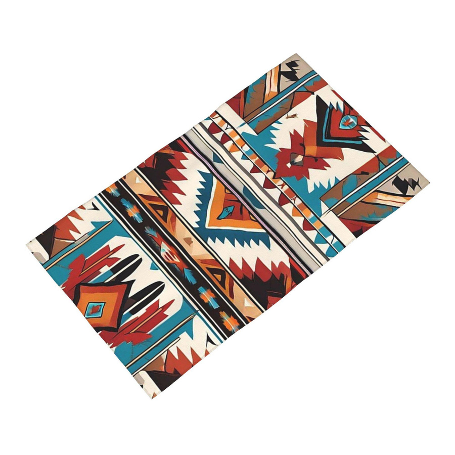 Creative Man Gesichtstuch mit Navajo-Wasserfarbenmuster aus Baumwolle, B: 30 cm, H: 60 cm - Bild 2