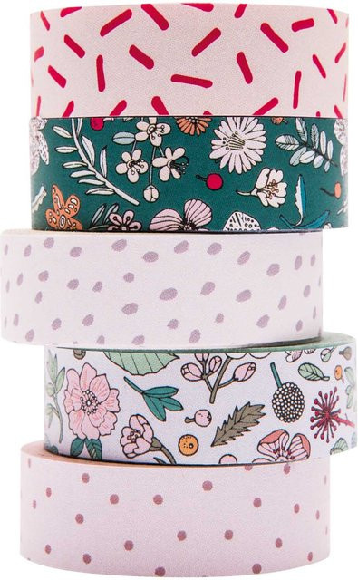 Rico Design Paper Poetry Washi Tape Set Hygge Flowers in Mehrfarbig - Bild 1