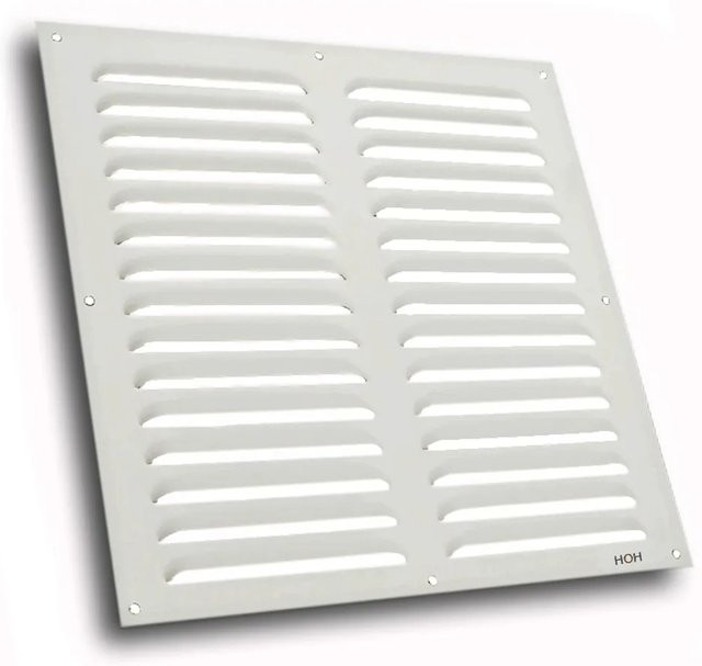 Häusler Lüftungsgitter LG-3030 W Zuluft Abluftgitter aus Aluminium, Farbe: Weiß, B/H: 29,5 x 29,5 cm - Bild 1