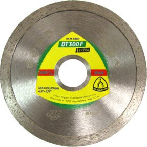 Klingspor DT 300 F Diamanttrennscheibe für Fliesen in Silber, Durchmesser: 115 mm, Breite: 1,6 mm, Bohrung: 22,23 mm - Bild 1