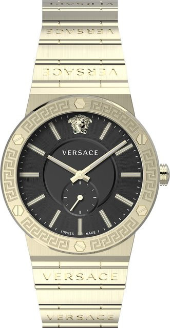 Versace Damenuhr, Quarz, Edelstahl, Schwarz, 41 mm, 5 ATM - Bild 1