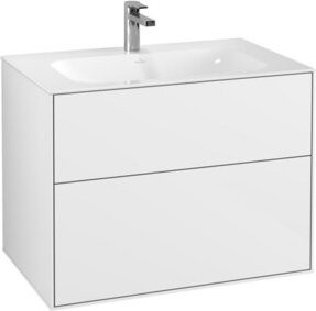 V&B Waschtischunterschrank Finion in Weiß lackiert, B/H/T: 79,6 x 49,8 x 59,1 cm - Bild 1