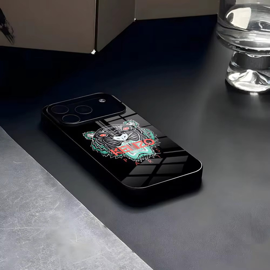 Kenzo Handyhülle aus Glas für iPhone und Samsung in Transparent oder Schwarz - Bild 2