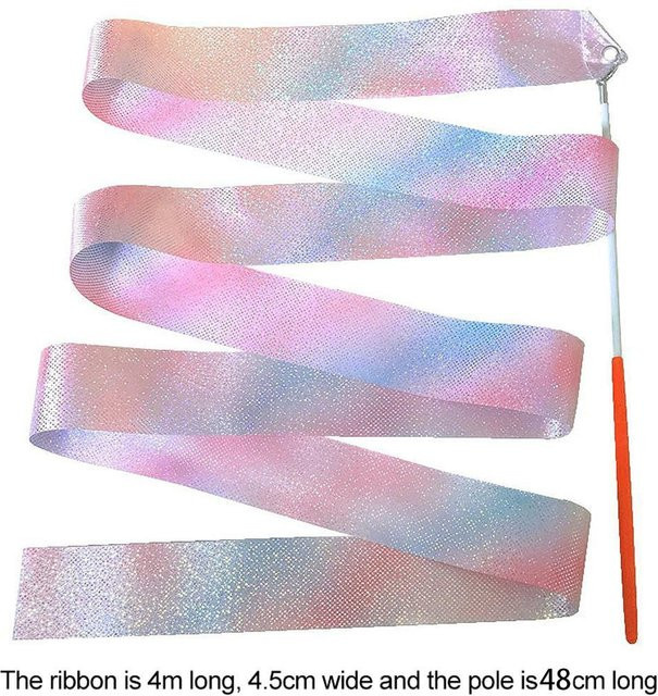 Neoglint Rhythmische Gymnastik Seidenbandstäbe Glitzernd - Bild 1