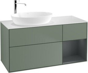 V&B Waschtischunterschrank Finion in Lackoptik, Breite: 120 cm, Tiefe: 50,1 cm, Höhe: 50,1 cm - Bild 1