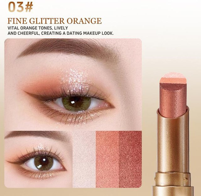 Chic Chroma Beauty Lidschattenstift, Schimmernd, Creme, 03 - Bild 1