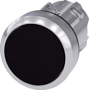 Siemens Indus.Sector Drucktaster rund schwarz 22mm 3SU1050-0AB10-0AA0 - Bild 1