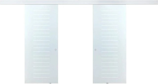 Vente-unique Schiebetür Astana aus Glas in Transparent, Breite: 83 cm, Höhe: 205 cm, Tiefe: 166 cm - Bild 1