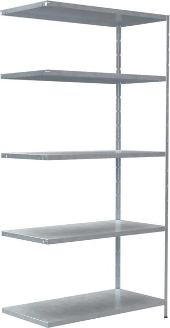 SCHULTE REGALWELT Steckregal Anbauregal verzinkt grau B/T/H: 100 x 50 x 200 cm - Bild 1