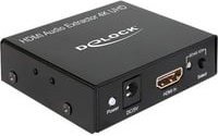 Delock HDMI Audio Extractor 4K Stereo und 5.1 Kanal Adapter in Schwarz mit Optical und 3.5 mm Klinke - Bild 1