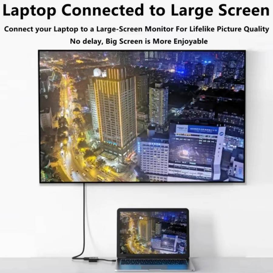 Vention HDMI zu VGA Adapter Kabel in Schwarz für PC, Laptop und Projektor mit 1080P Auflösung - Bild 4